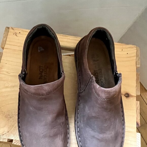 Naot Size 36 US 5-5.5 Brown Arianna Leather Slip On Comfort Clogs Loafer Shoes - Picture 5 of 9